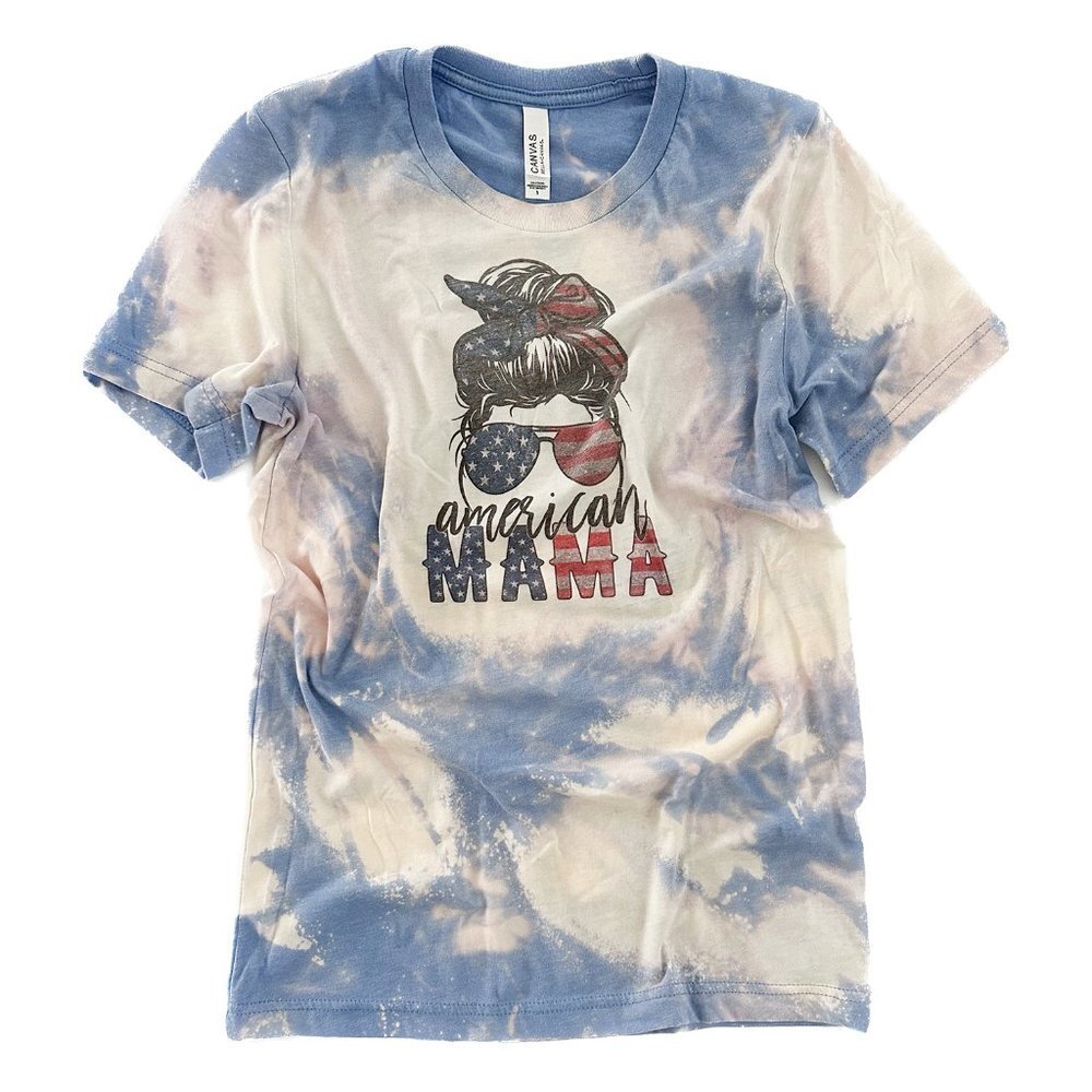 BELLA + CANVAS American Mama Tie Dye Tee